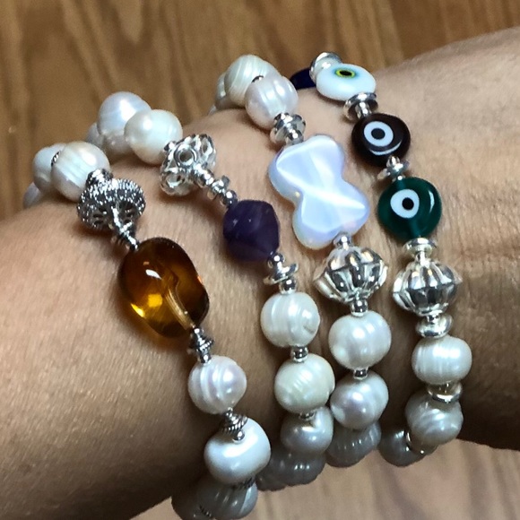 Real Pearl 925 Sterling Silver - Picture 3 of 3